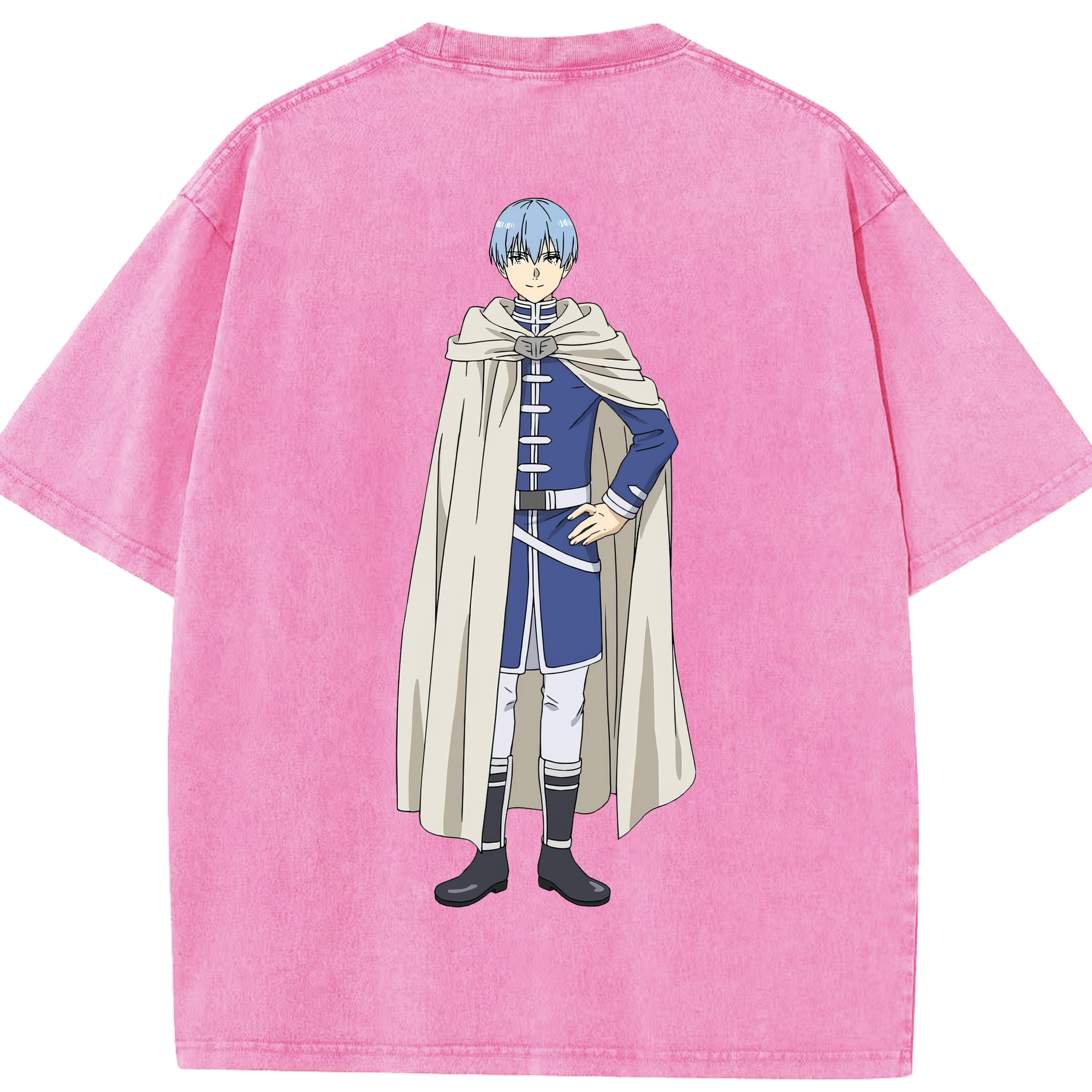 （画像用） 葬送のフリーレン Frieren 綿100% ヴィンテージ風 半袖Tシャツ（背面プリント）